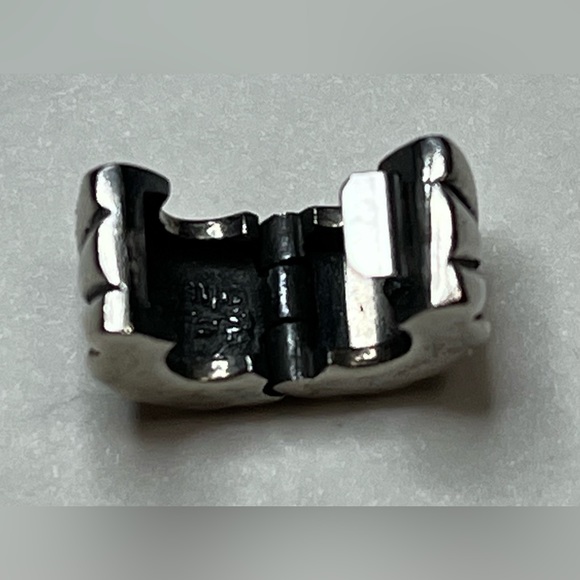 Retired Pandora Two Toned 14 K Gold Sunburst Clip - Picture 2 of 5